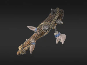 stylized bat low-poly 3D Model