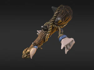 stylized bat low-poly 3D Model