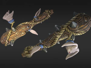 stylized bat low-poly 3D Model