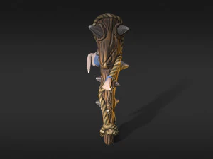 stylized bat low-poly 3D Model
