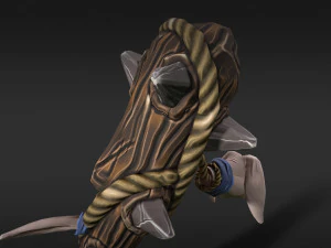 stylized bat low-poly 3D Model