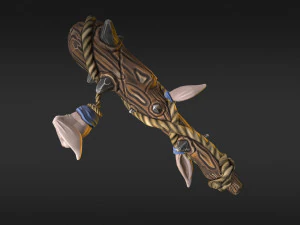 stylized bat low-poly 3D Model