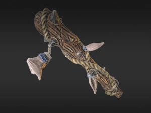 stylized bat low-poly 3D Model