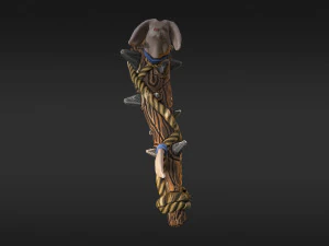 stylized bat low-poly 3D Model