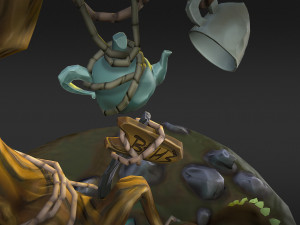 stylized tree low-poly 3D 模型
