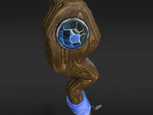 stylized staff low-poly low-poly 3D Model