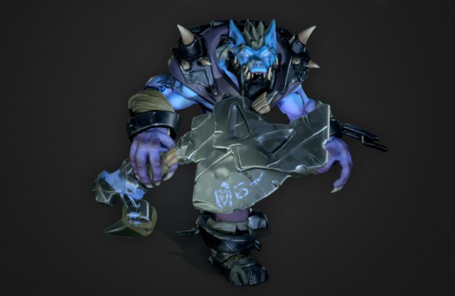 werewolf 3d stylized character 3D Model .c4d .max .obj .3ds .fbx .stl .blend
