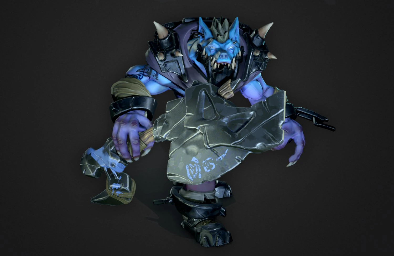 werewolf 3d stylized character 3D Model .c4d .max .obj .3ds .fbx .stl .blend 