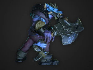 werewolf 3d stylized character 3D Model