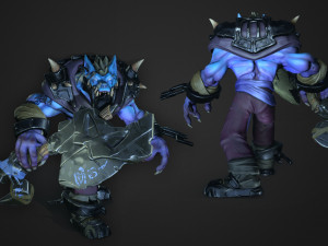 werewolf 3d stylized character 3D Model