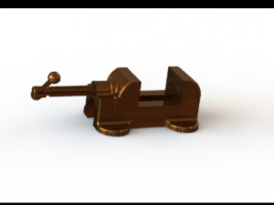 bench vice assembly model Modello 3D
