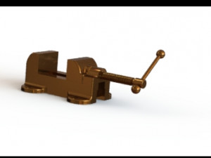 bench vice assembly model Modello 3D