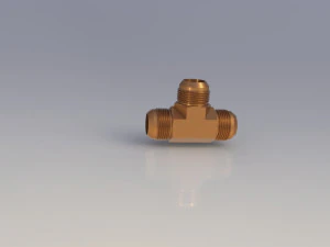 adaptador en T de uni&oacute;n macho Modelo 3D
