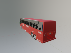 redcoach bus 3D 모델