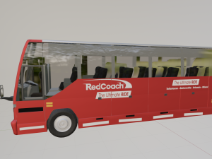 redcoach bus 3D 모델