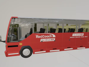 redcoach bus 3D Model
