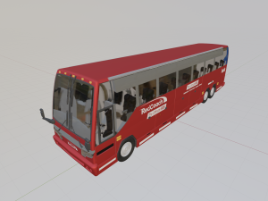 redcoach bus 3D 모델