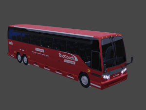 redcoach bus 3D Model