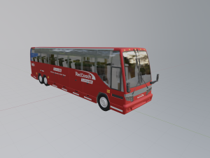 redcoach bus 3D 모델