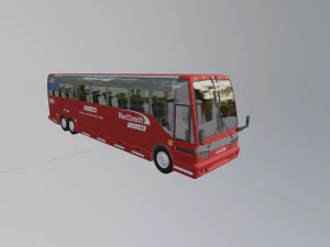 redcoach bus 3D Model