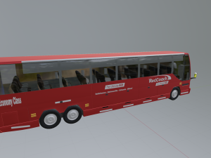redcoach bus 3D 모델