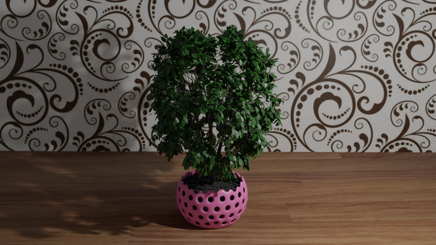 tree in pot 3D Model .c4d .max .obj .3ds .fbx .stl .blend 