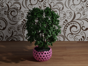tree in pot Modelo 3D