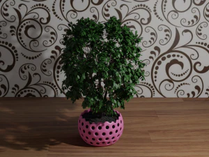 дерево в горщику 3D Модель