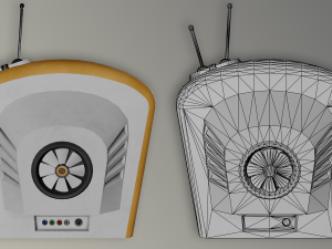 stylized retro tv 3D मॉडल