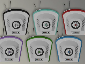 stylized retro tv 3D Model