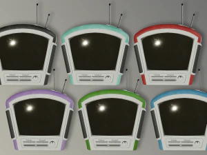 stylized retro tv 3D Model