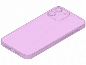 iphone 12 mini real scale 3D Модель