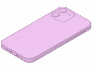 iphone 12 mini real scale 3D Model
