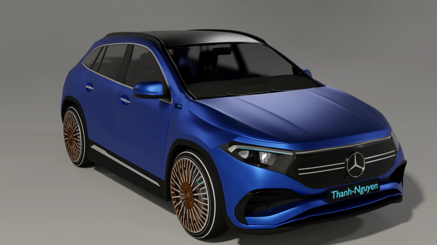 Mercedes-benz eqa 2021 3D Model .c4d .max .obj .3ds .fbx .stl .blend