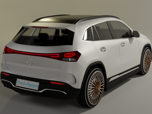 Mercedes-benz eqa 2021 3D Модель