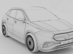 Mercedes-benz eqa 2021 3D Модель