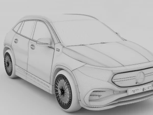 Mercedes-benz eqa 2021 3D Model