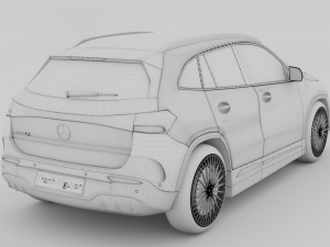 Mercedes-benz eqa 2021 3D Модель