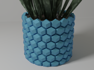 hexagon pot holder 01 3D Print Model