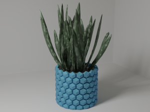 hexagon pot holder 01 3D Baskı Modeli