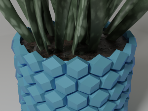 hexagon pot holder 01 3D Baskı Modeli