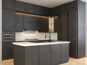 kitchen modernvol 01 Modelo 3D