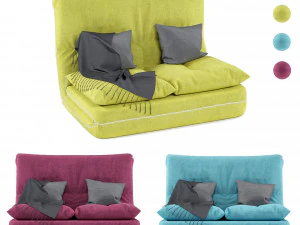 merax foldable floor couch 3D Model