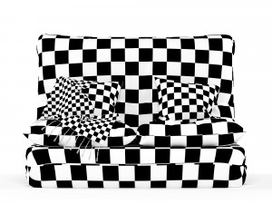 merax foldable floor couch Model 3D