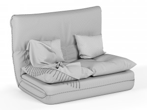 merax foldable floor couch Model 3D