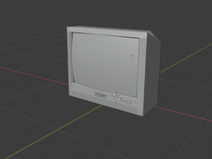 old tv 3D 모델