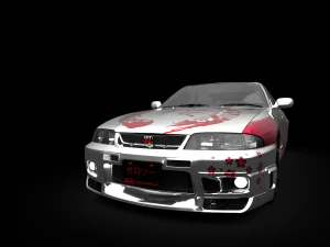 스카이라인 r33 3D 모델