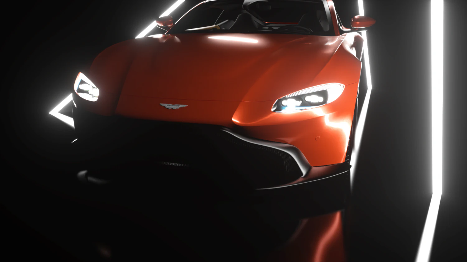 aston martin vantage 2019 3D Model .c4d .max .obj .3ds .fbx .stl .blend 