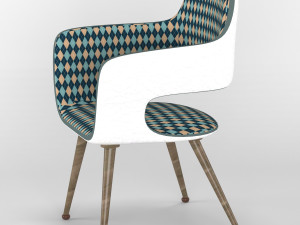 dining chair model 3D-Modell