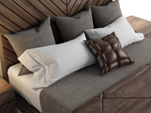 bed luxury 3D Model